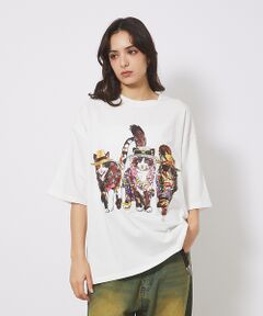 ABAHOUSE / アバハウス Tシャツ | 【CORISCO/コリスコ】 Animal猫 Tシャツ/アニマルTシャツ