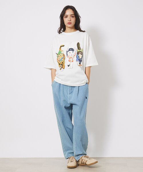 ABAHOUSE / アバハウス Tシャツ | 【CORISCO/コリスコ】 Animal猫 Tシャツ/アニマルTシャツ | 詳細1