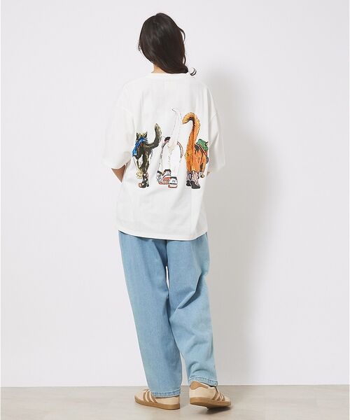 ABAHOUSE / アバハウス Tシャツ | 【CORISCO/コリスコ】 Animal猫 Tシャツ/アニマルTシャツ【予約】 | 詳細13