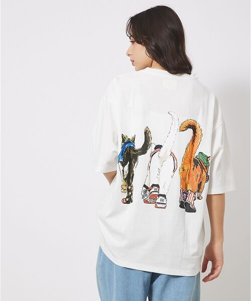 ABAHOUSE / アバハウス Tシャツ | 【CORISCO/コリスコ】 Animal猫 Tシャツ/アニマルTシャツ【予約】 | 詳細15