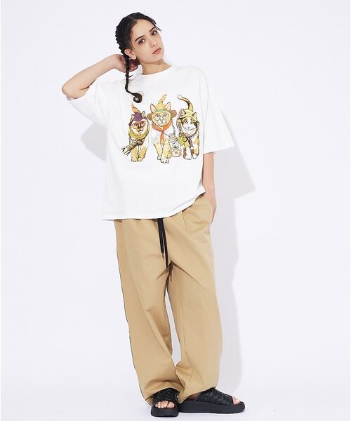 ABAHOUSE / アバハウス Tシャツ | 【CORISCO/コリスコ】 Animal猫 Tシャツ/アニマルTシャツ【予約】 | 詳細16