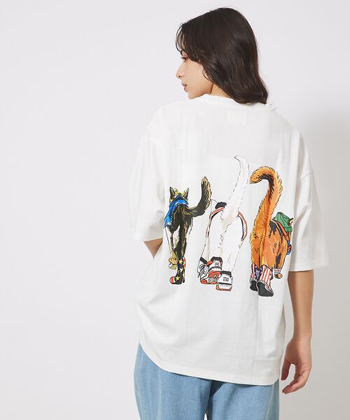 ABAHOUSE / アバハウス Tシャツ | 【CORISCO/コリスコ】 Animal猫 Tシャツ/アニマルTシャツ | 詳細4