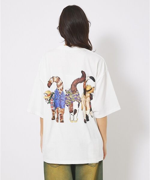 ABAHOUSE / アバハウス Tシャツ | 【CORISCO/コリスコ】 Animal猫 Tシャツ/アニマルTシャツ【予約】 | 詳細6