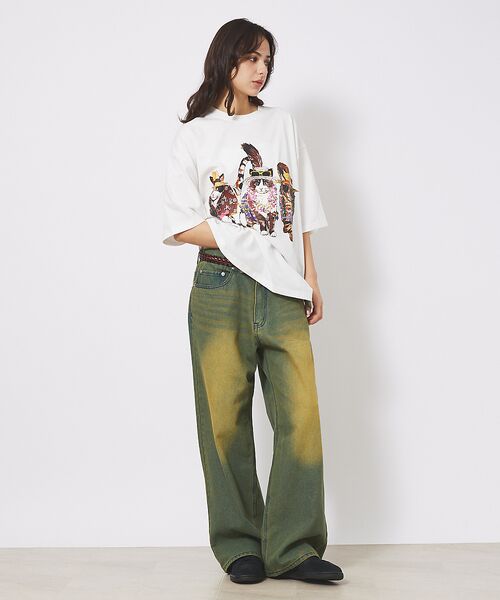 ABAHOUSE / アバハウス Tシャツ | 【CORISCO/コリスコ】 Animal猫 Tシャツ/アニマルTシャツ | 詳細5