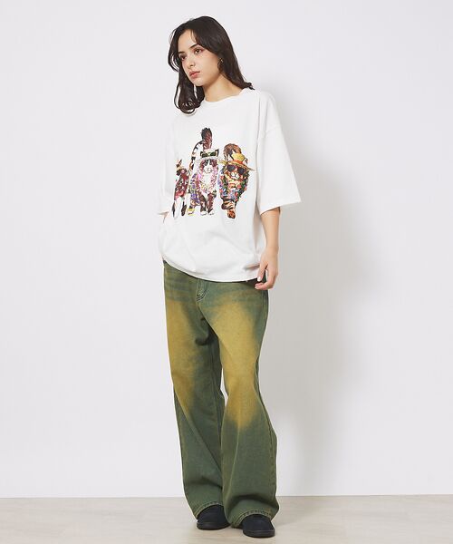 ABAHOUSE / アバハウス Tシャツ | 【CORISCO/コリスコ】 Animal猫 Tシャツ/アニマルTシャツ | 詳細6