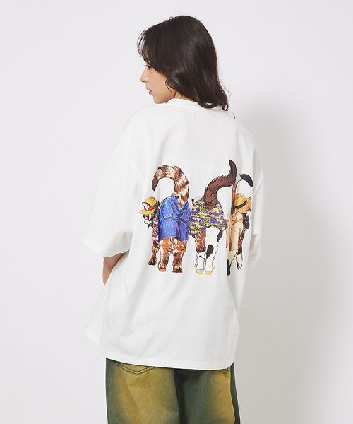 ABAHOUSE / アバハウス Tシャツ | 【CORISCO/コリスコ】 Animal猫 Tシャツ/アニマルTシャツ | 詳細7