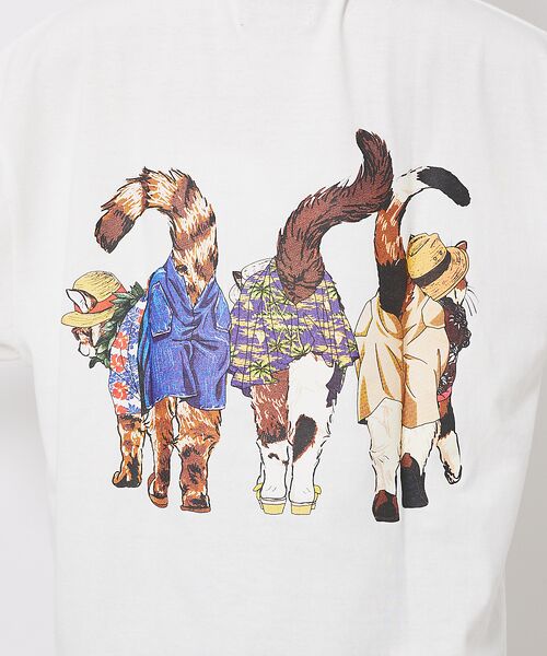ABAHOUSE / アバハウス Tシャツ | 【CORISCO/コリスコ】 Animal猫 Tシャツ/アニマルTシャツ | 詳細10