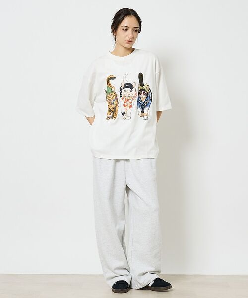ABAHOUSE / アバハウス Tシャツ | 【CORISCO/コリスコ】 Animal猫 Tシャツ/アニマルTシャツ【予約】 | 詳細18