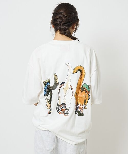 ABAHOUSE / アバハウス Tシャツ | 【CORISCO/コリスコ】 Animal猫 Tシャツ/アニマルTシャツ【予約】 | 詳細20