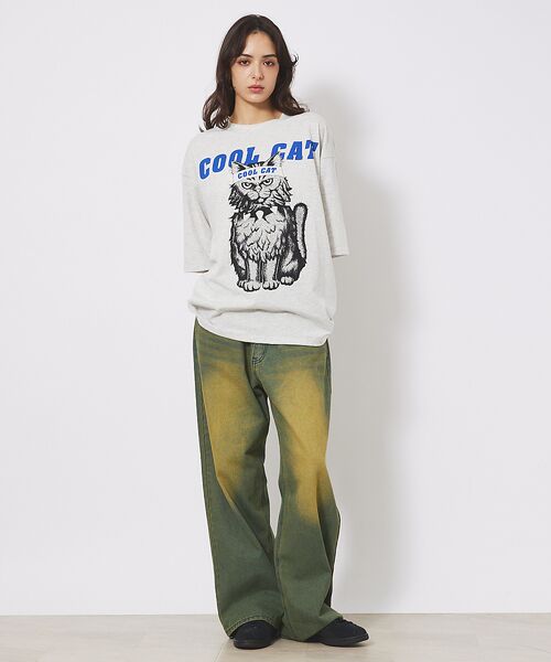 ABAHOUSE / アバハウス Tシャツ | 【CORISCO/コリスコ】Animal Tシャツ/COOL CAT | 詳細1