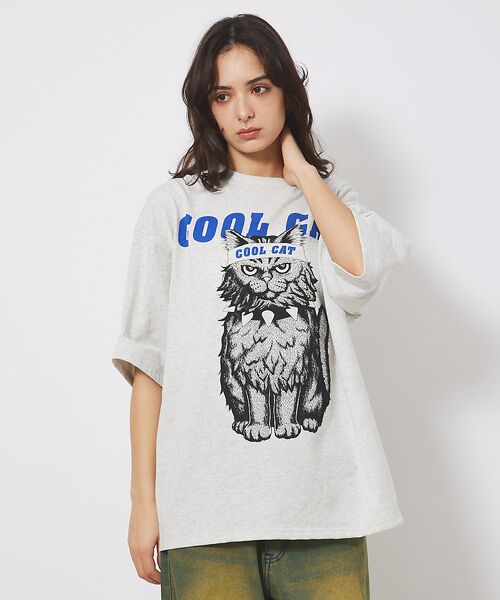 ABAHOUSE / アバハウス Tシャツ | 【CORISCO/コリスコ】Animal Tシャツ/COOL CAT | 詳細4