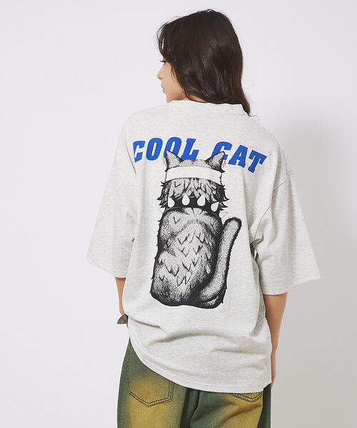 ABAHOUSE / アバハウス Tシャツ | 【CORISCO/コリスコ】Animal Tシャツ/COOL CAT | 詳細7