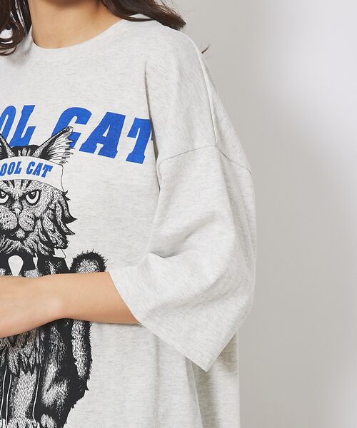 ABAHOUSE / アバハウス Tシャツ | 【CORISCO/コリスコ】Animal Tシャツ/COOL CAT | 詳細9