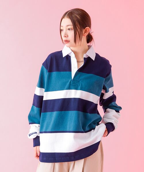 ABAHOUSE / アバハウス ポロシャツ | 【BARBARIAN / バーバリアン】 12oz ロングスリーブ ラガー シャ | 詳細3