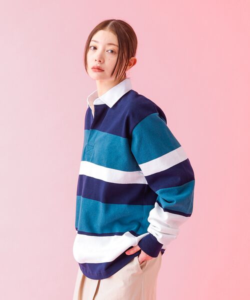 ABAHOUSE / アバハウス ポロシャツ | 【BARBARIAN / バーバリアン】 12oz ロングスリーブ ラガー シャ | 詳細4