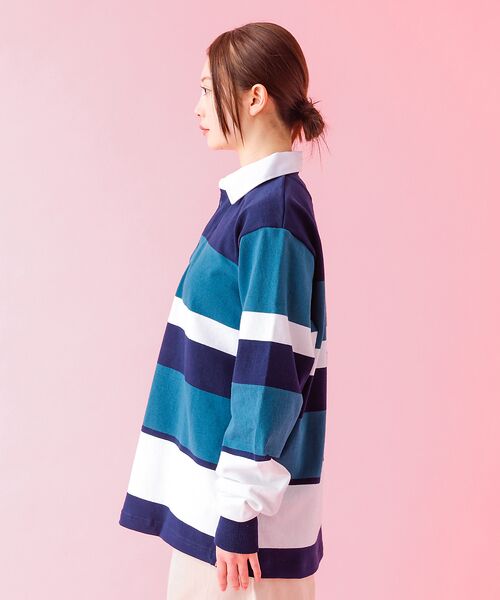 ABAHOUSE / アバハウス ポロシャツ | 【BARBARIAN / バーバリアン】 12oz ロングスリーブ ラガー シャ | 詳細6