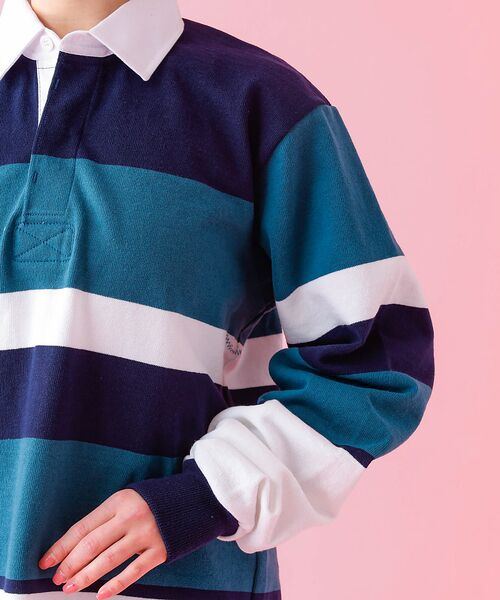 ABAHOUSE / アバハウス ポロシャツ | 【BARBARIAN / バーバリアン】 12oz ロングスリーブ ラガー シャ | 詳細9