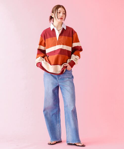 ABAHOUSE / アバハウス ポロシャツ | 【BARBARIAN / バーバリアン】 12oz ロングスリーブ ラガー シャ | 詳細14