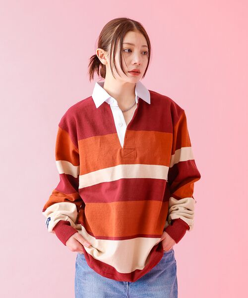 ABAHOUSE / アバハウス ポロシャツ | 【BARBARIAN / バーバリアン】 12oz ロングスリーブ ラガー シャ | 詳細16