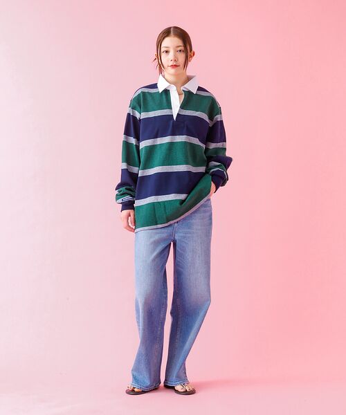 ABAHOUSE / アバハウス ポロシャツ | 【BARBARIAN / バーバリアン】 12oz ロングスリーブ ラガー シャ | 詳細19