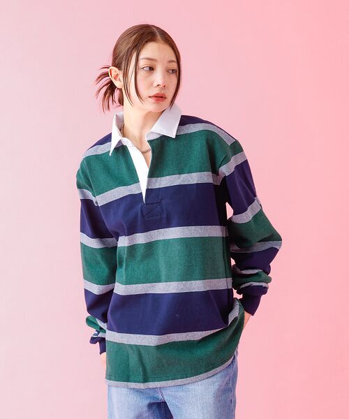 ABAHOUSE / アバハウス ポロシャツ | 【BARBARIAN / バーバリアン】 12oz ロングスリーブ ラガー シャ | 詳細23