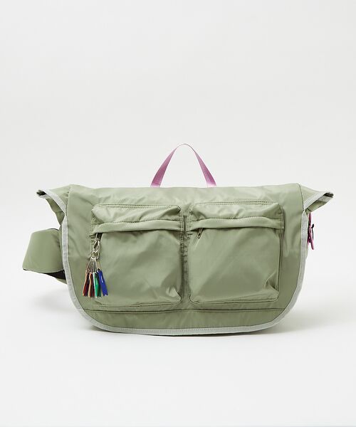 ABAHOUSE / アバハウス ショルダーバッグ | 【cheek/チーク】big messenger C24005/ビッグメッセンジ | 詳細25