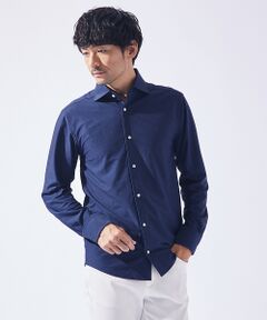 ABAHOUSE / アバハウス シャツ・ブラウス | 【オンオフ兼用】トリコット サッカー 長袖シャツ