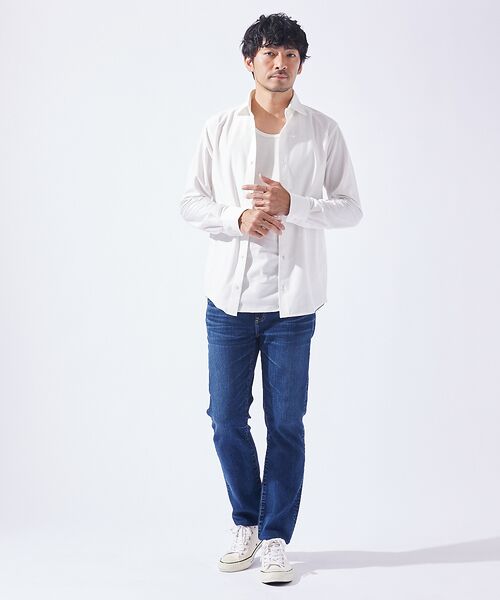 ABAHOUSE / アバハウス シャツ・ブラウス | 【オンオフ兼用】トリコット サッカー 長袖シャツ | 詳細4