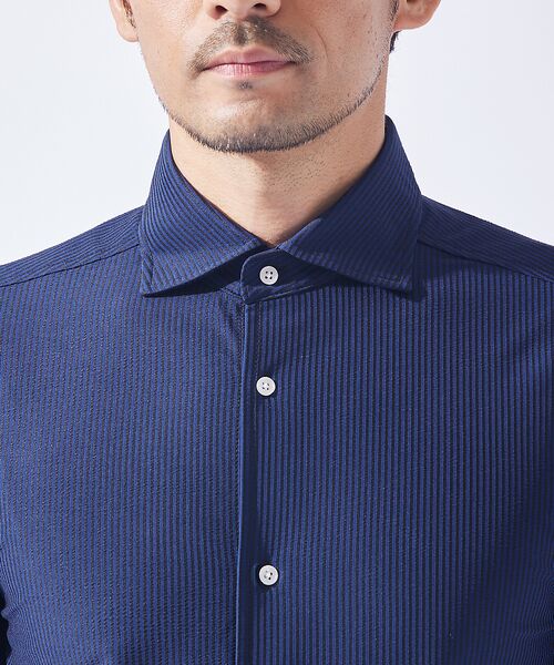 ABAHOUSE / アバハウス シャツ・ブラウス | 【オンオフ兼用】トリコット サッカー 長袖シャツ | 詳細7
