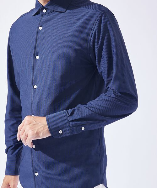 ABAHOUSE / アバハウス シャツ・ブラウス | 【オンオフ兼用】トリコット サッカー 長袖シャツ | 詳細8