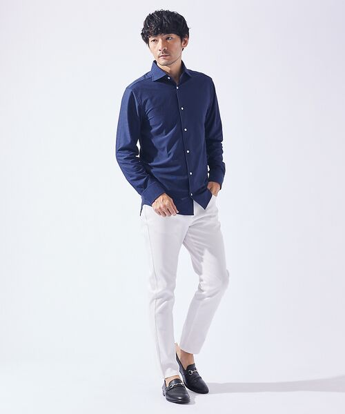 ABAHOUSE / アバハウス シャツ・ブラウス | 【オンオフ兼用】トリコット サッカー 長袖シャツ | 詳細13