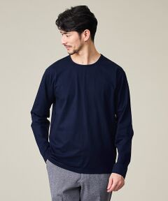 ABAHOUSE / アバハウス Tシャツ | 【オールシーズン】シルケット天竺 長袖Tシャツ