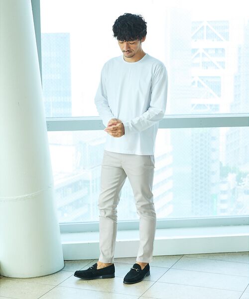 ABAHOUSE / アバハウス Tシャツ | 【オールシーズン】シルケット天竺 長袖Tシャツ | 詳細3