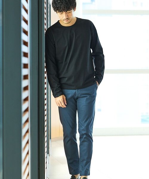 ABAHOUSE / アバハウス Tシャツ | 【オールシーズン】シルケット天竺 長袖Tシャツ | 詳細21