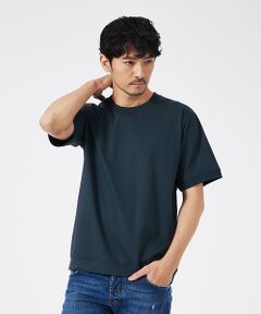 ABAHOUSE / アバハウス Tシャツ | 【通年生地使用】シルケット天竺ワイドリブ 半袖Tシャツ