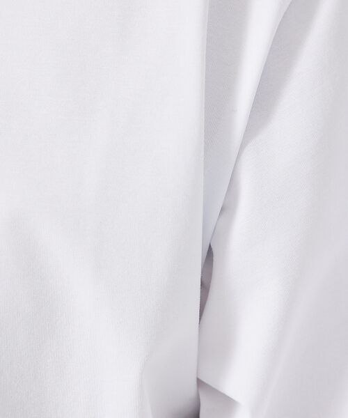 ABAHOUSE / アバハウス Tシャツ | 【通年生地使用】シルケット天竺ワイドリブ 半袖Tシャツ | 詳細1