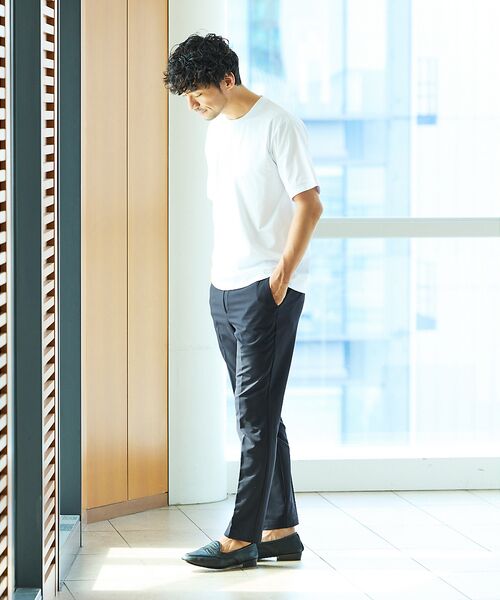 ABAHOUSE / アバハウス Tシャツ | 【通年生地使用】シルケット天竺ワイドリブ 半袖Tシャツ | 詳細2