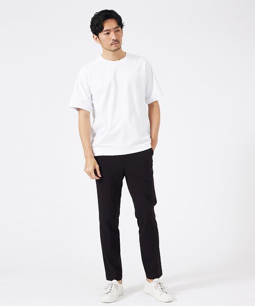 ABAHOUSE / アバハウス Tシャツ | 【通年生地使用】シルケット天竺ワイドリブ 半袖Tシャツ | 詳細5