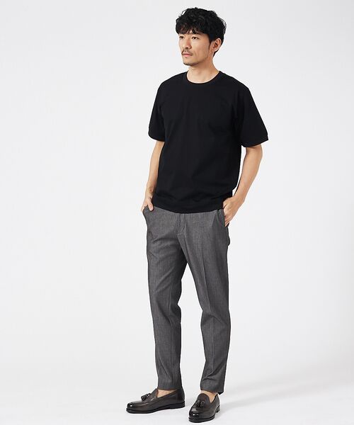 ABAHOUSE / アバハウス Tシャツ | 【通年生地使用】シルケット天竺ワイドリブ 半袖Tシャツ | 詳細13