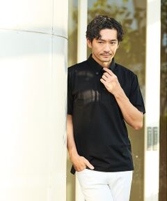 ABAHOUSE / アバハウス ポロシャツ | シルケット天竺 ボタンダウン ポロシャツ