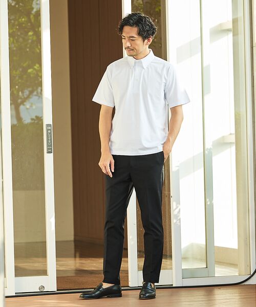 ABAHOUSE / アバハウス ポロシャツ | シルケット天竺 ボタンダウン ポロシャツ | 詳細2