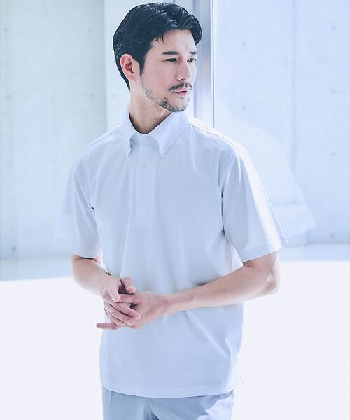 ABAHOUSE / アバハウス ポロシャツ | シルケット天竺 ボタンダウン ポロシャツ | 詳細4