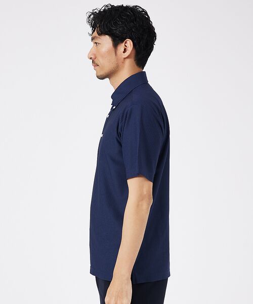 ABAHOUSE / アバハウス ポロシャツ | トリコットサッカー ボタンダウン ポロシャツ | 詳細4