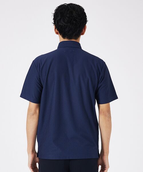 ABAHOUSE / アバハウス ポロシャツ | トリコットサッカー ボタンダウン ポロシャツ | 詳細5