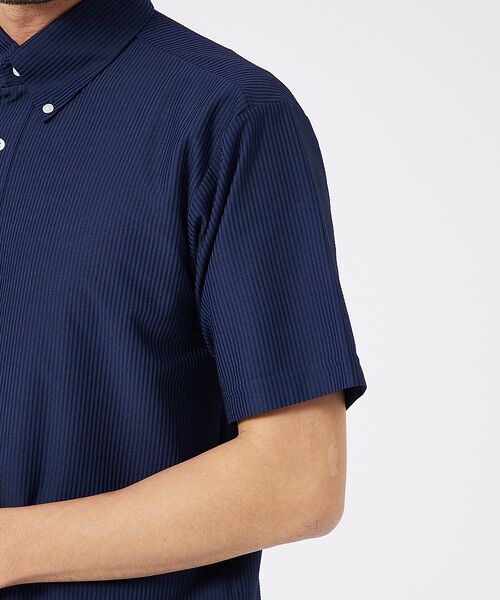 ABAHOUSE / アバハウス ポロシャツ | トリコットサッカー ボタンダウン ポロシャツ | 詳細7