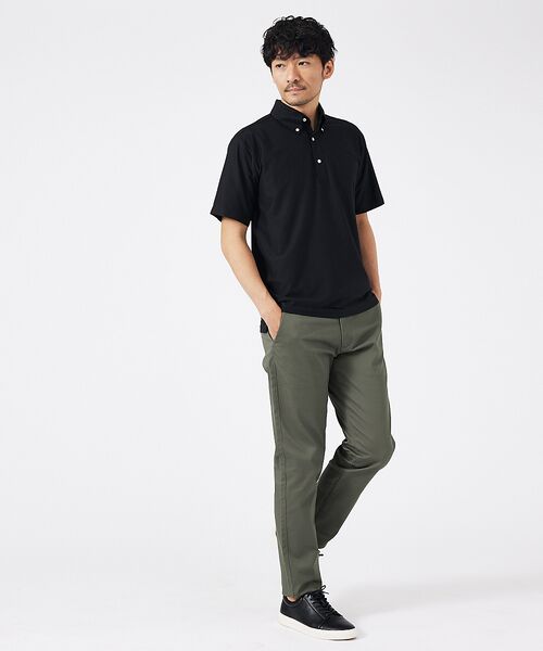 ABAHOUSE / アバハウス ポロシャツ | トリコットサッカー ボタンダウン ポロシャツ | 詳細12