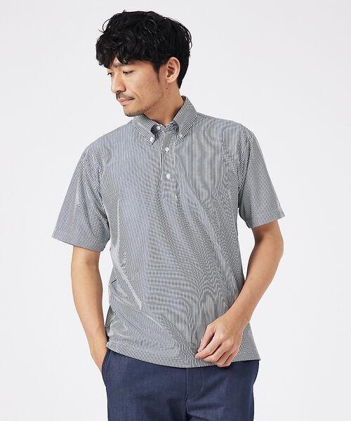 ABAHOUSE/アバハウス トリコットサッカー ボタンダウン ポロシャツ【予約】 ブルー系その他1 48 ABAHOUSE/アバハウス トリコットサッカー ボタンダウン ポロシャツ【予約】 ブルー系その他1 48