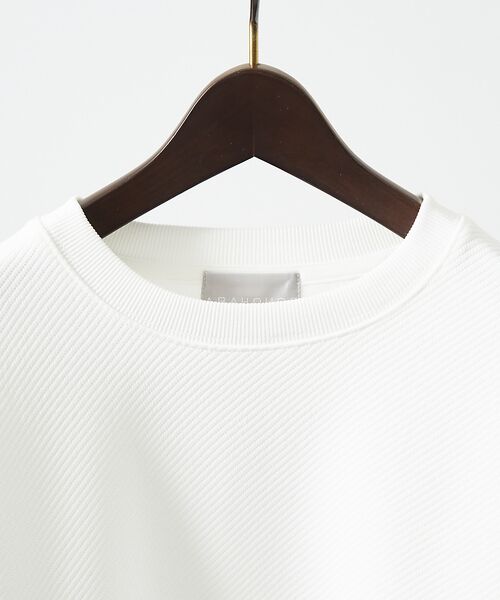 ABAHOUSE / アバハウス スウェット | ドットツイル ダンボール クルーネック プルオーバー | 詳細3