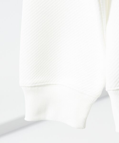 ABAHOUSE / アバハウス スウェット | ドットツイル ダンボール クルーネック プルオーバー | 詳細4