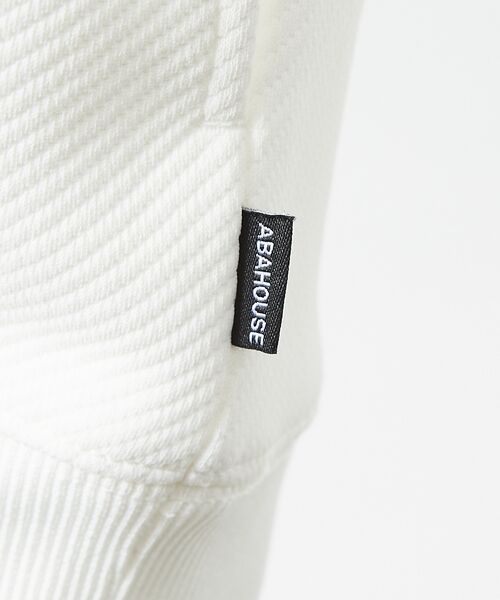 ABAHOUSE / アバハウス スウェット | ドットツイル ダンボール クルーネック プルオーバー | 詳細7